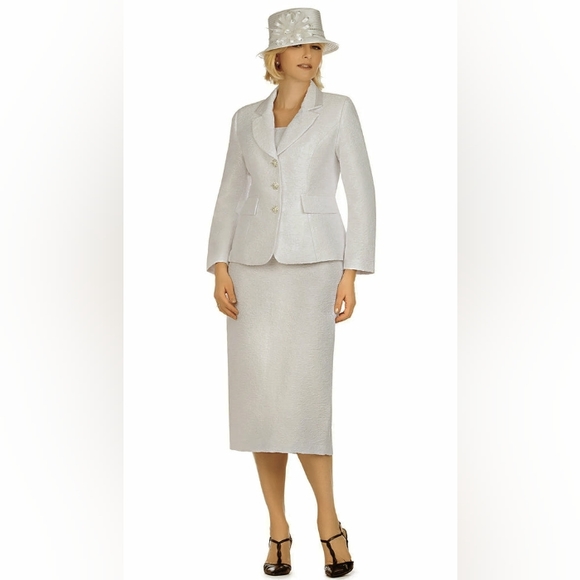 Giovanna Apparel 2-Piece Brocade Skirt Suit - Picture 1 of 16